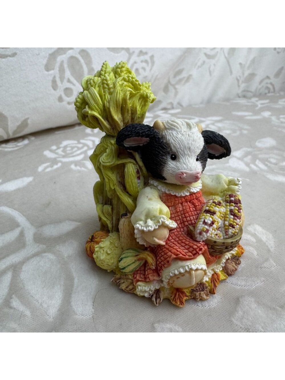 Marys Moo Moos The Cows In The Corn Figurine 1995 Collectible Farm Decor #142840